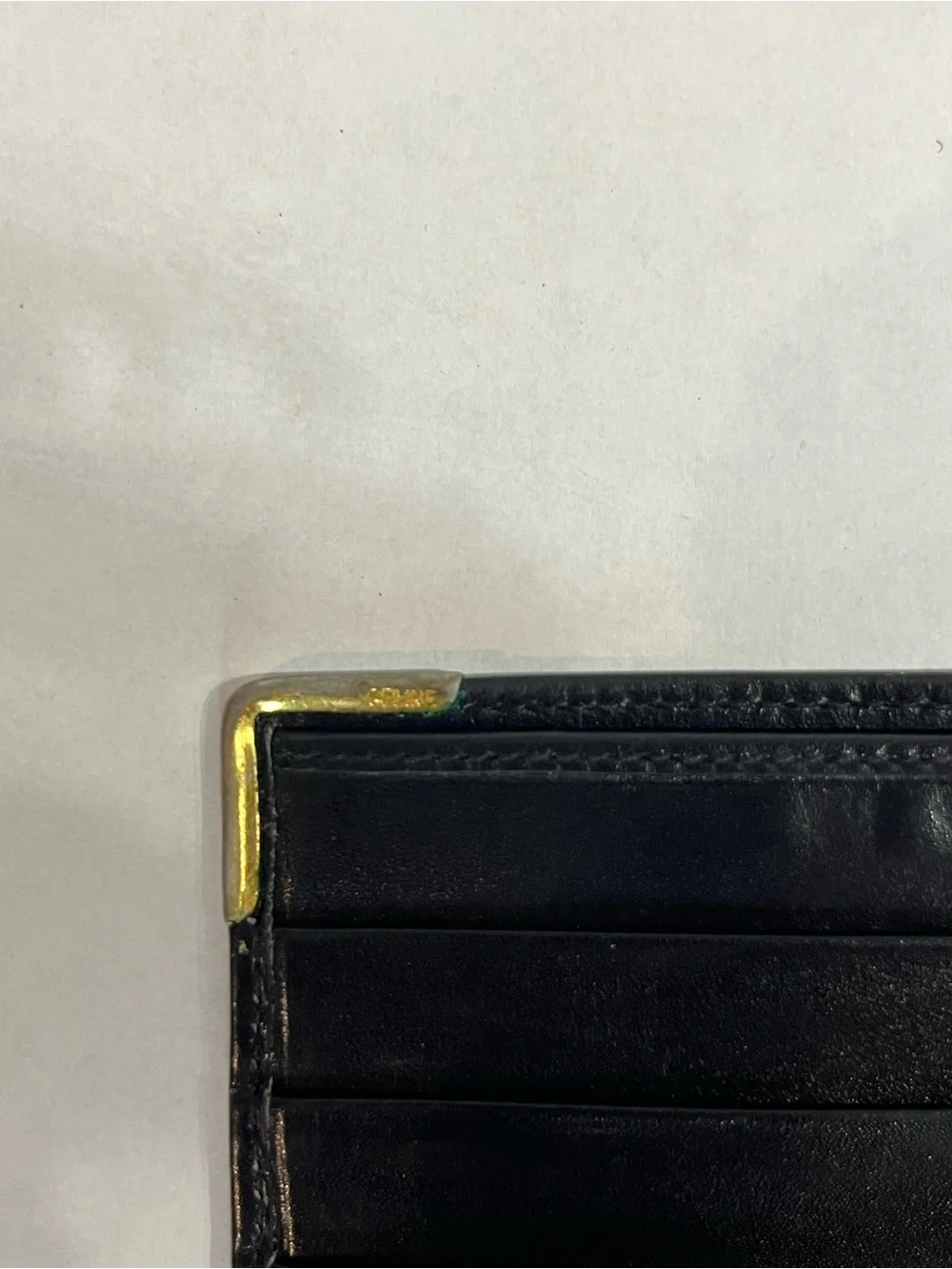Celine Vintage Blason Black Leather Bifold Wallet